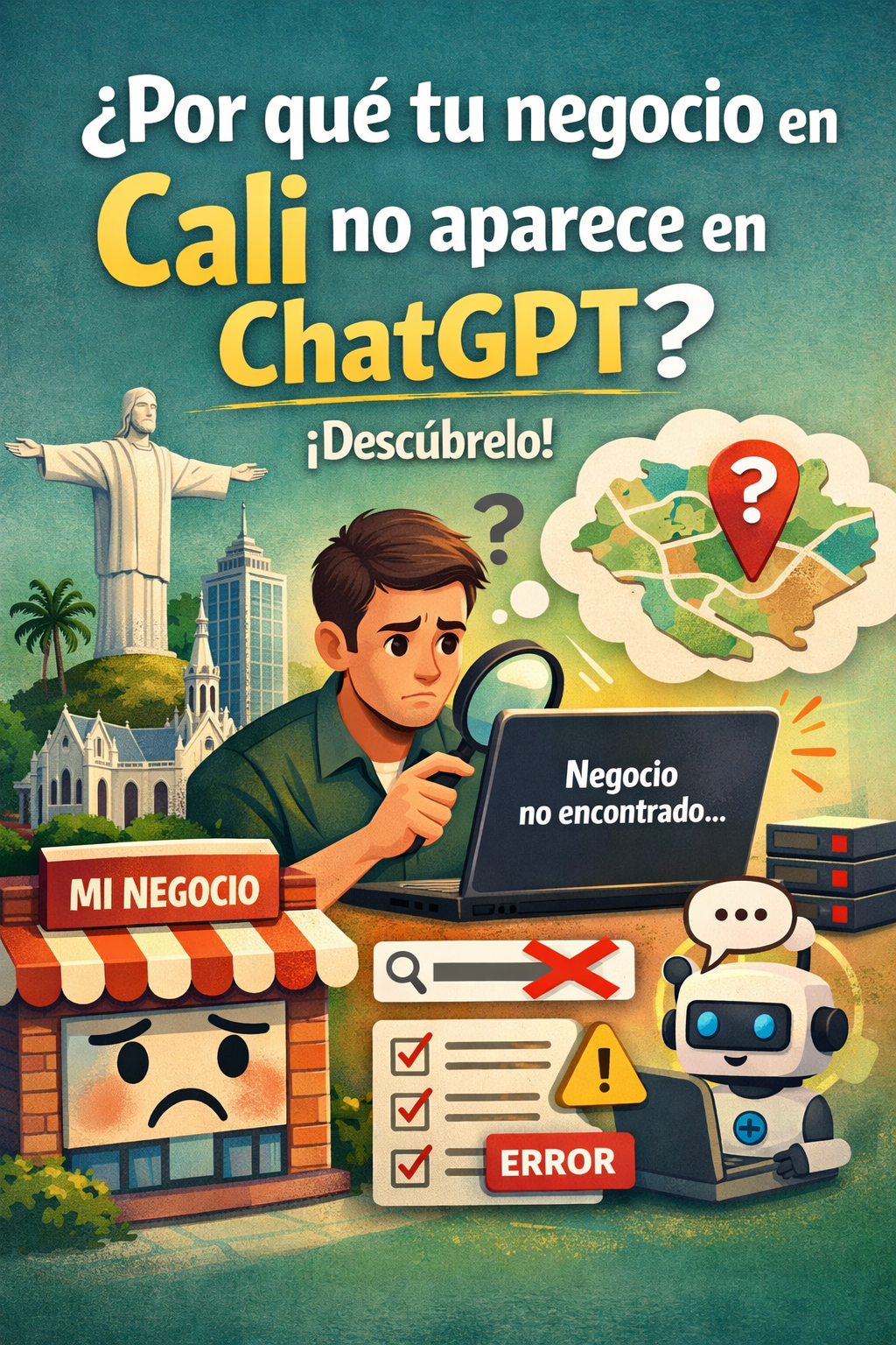 ¿Por qué tu negocio en Cali no aparece en ChatGPT? Esto es lo que está pasando