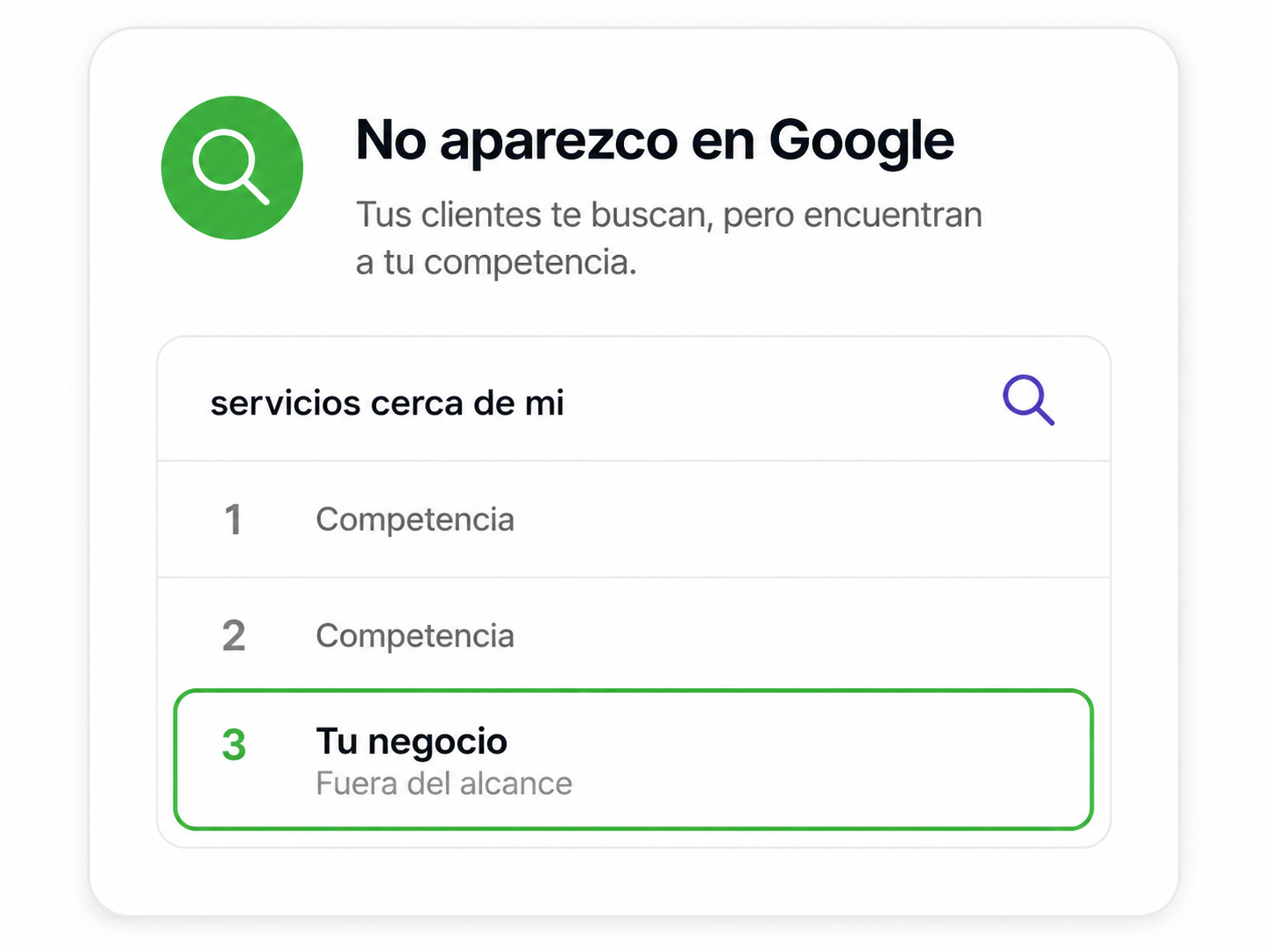 No aparezco en Google